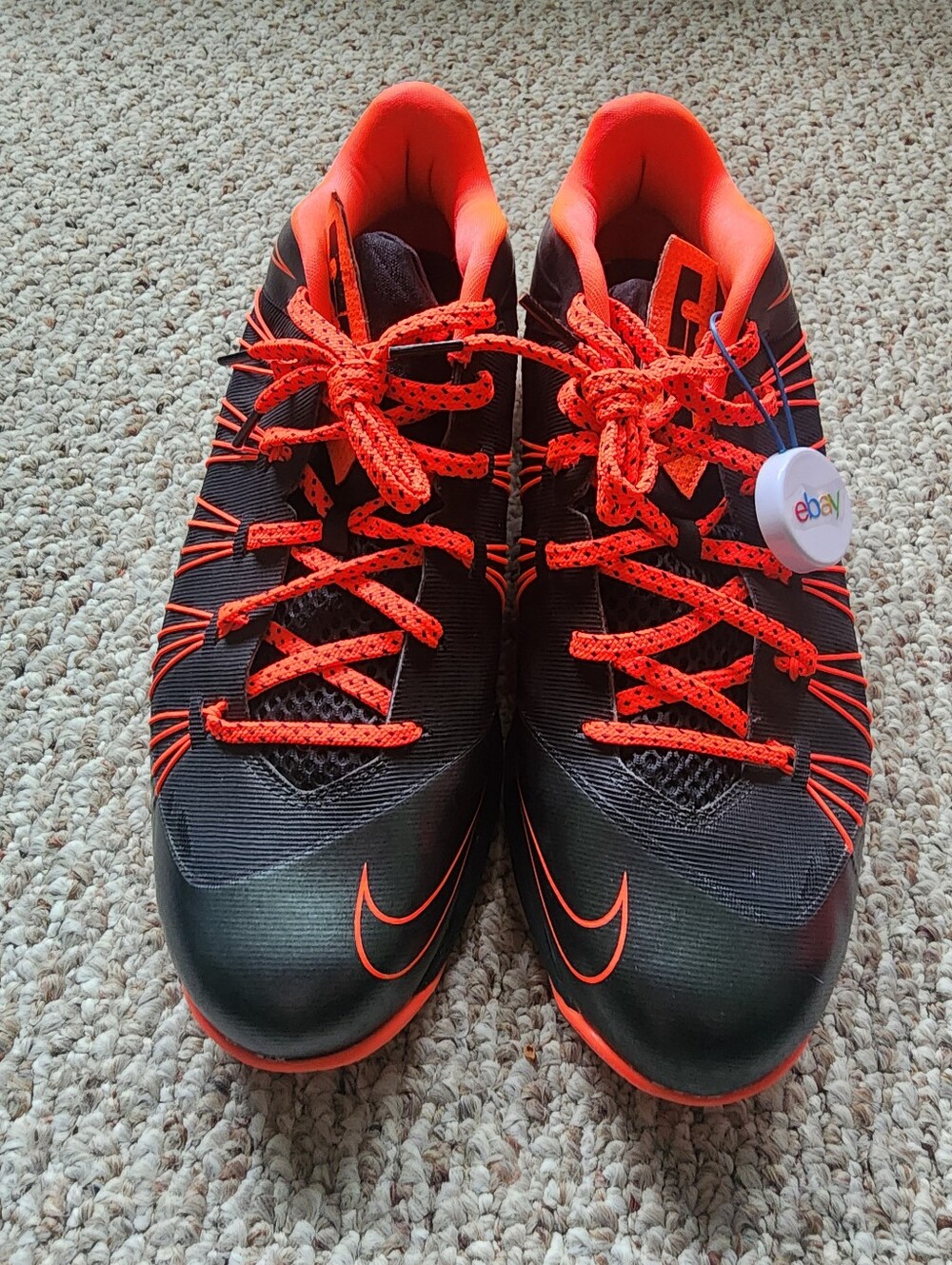 LeBron X Low - Black/Total Crimson